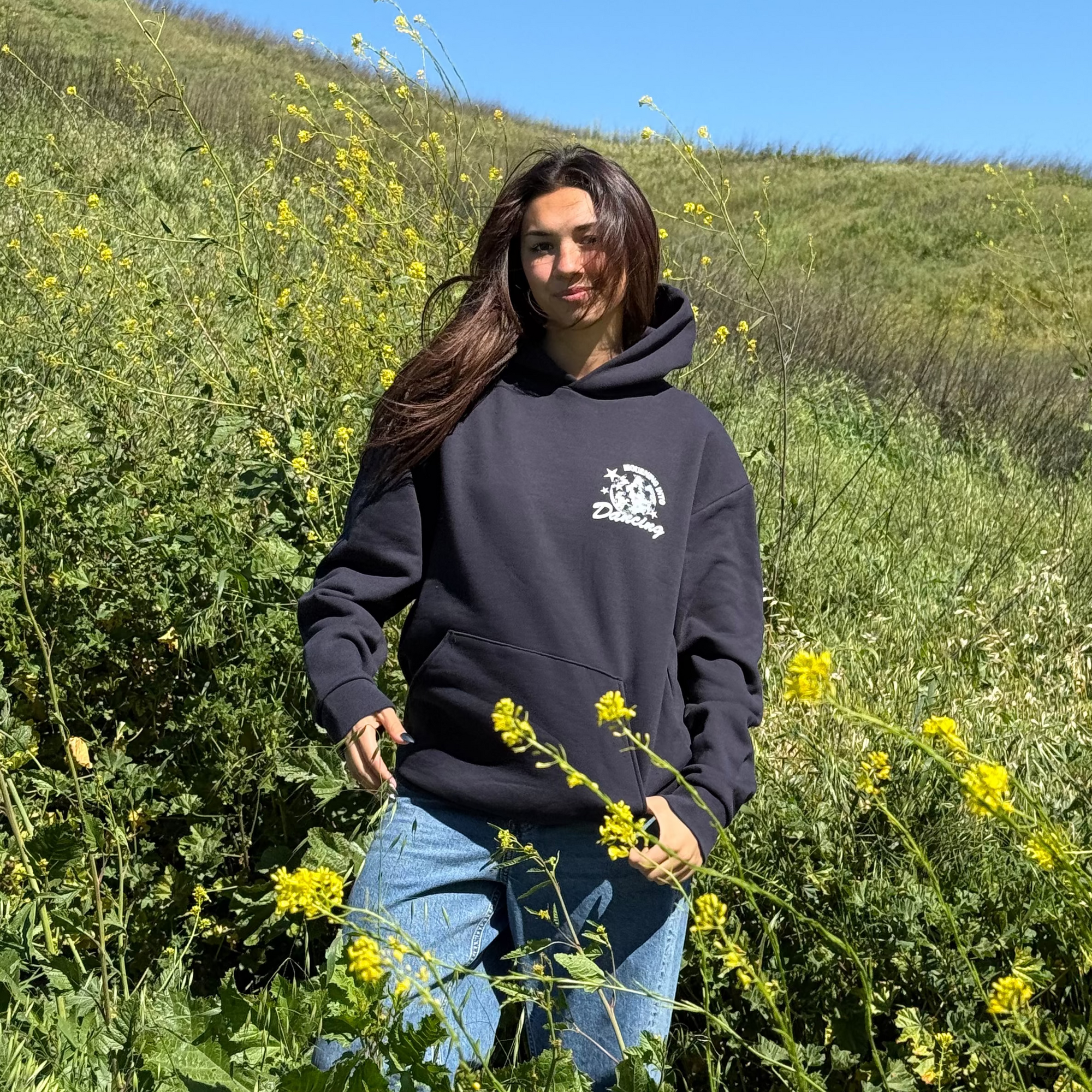 NEW! | "MOURNING TO DANCING" PREMIUM HEAVY WEIGHT HOODIE | NAVY