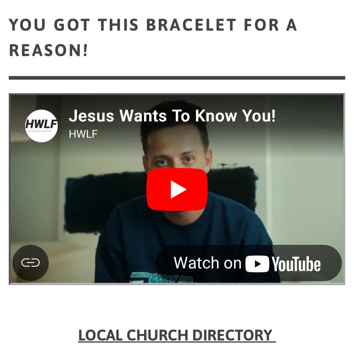 SCANNABLE GOSPEL BRACELET