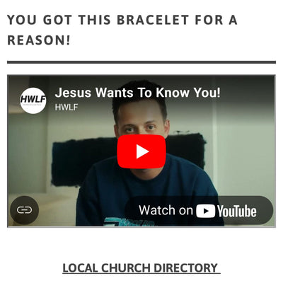 SCANNABLE GOSPEL BRACELET | RED