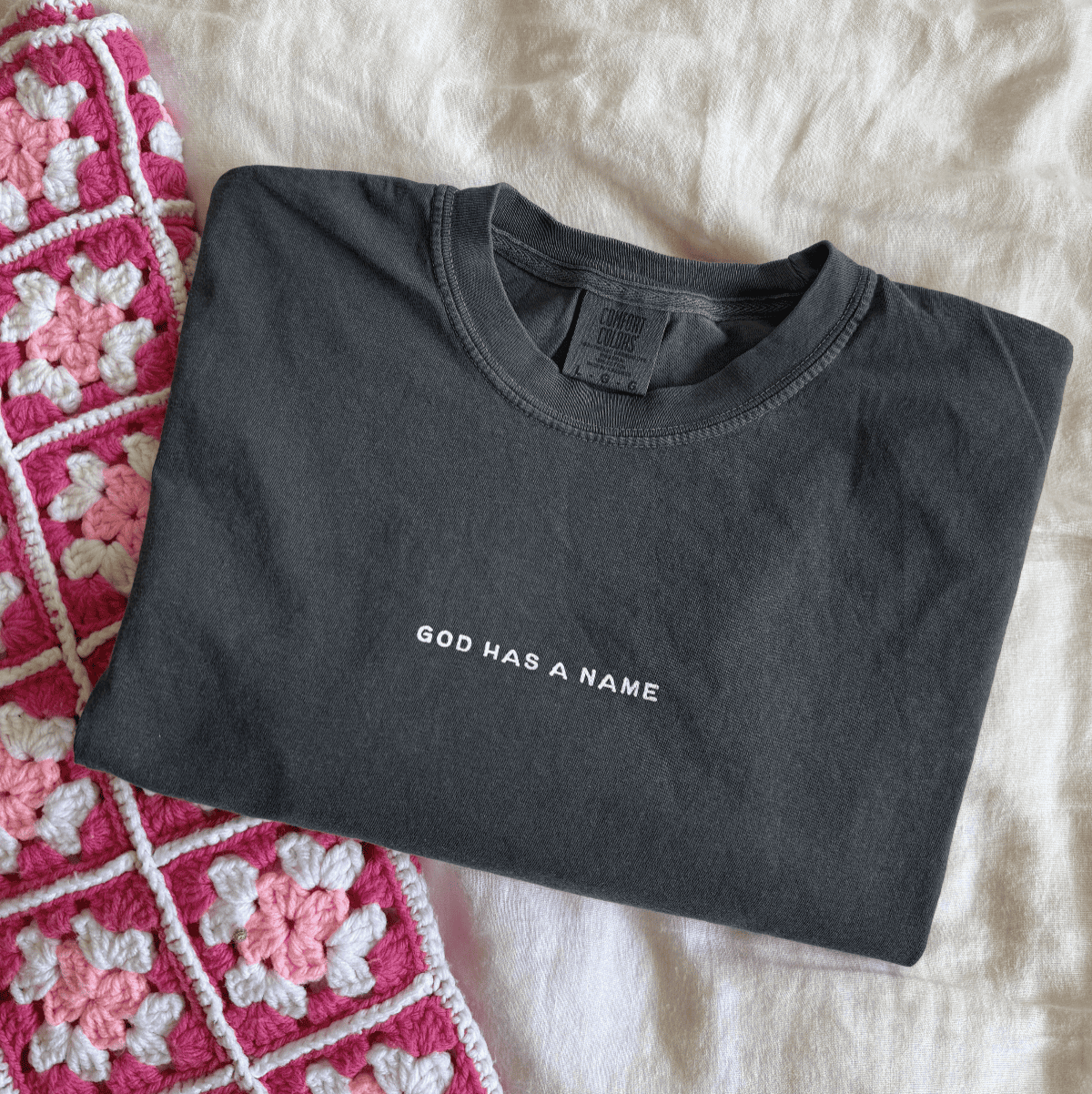 NEW! | "NAMES OF GOD" PREMIUM COMFORT COLOR TEE | PEPPER