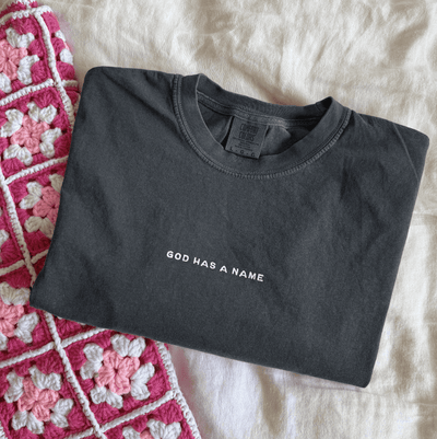 NEW! | "NAMES OF GOD" PREMIUM COMFORT COLOR TEE | PEPPER