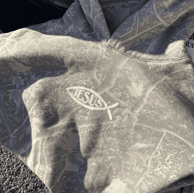 PREMIUM | "JESUS" HEAVY WEIGHT CAMO HOODIE