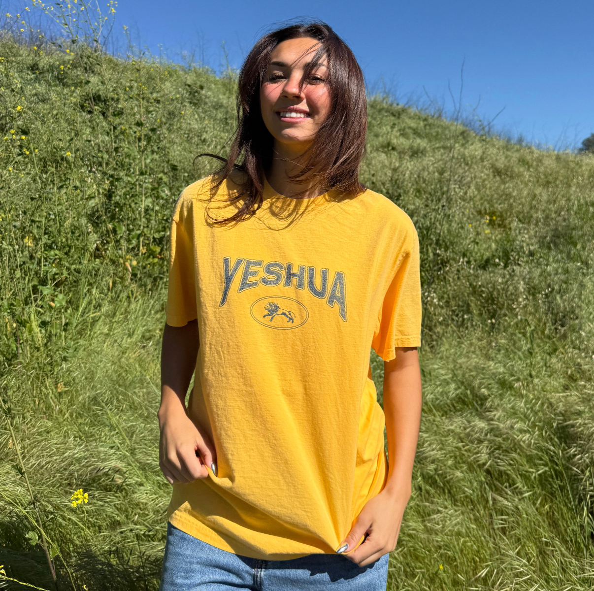 NEW! | "YESHUA" COMFORT COLOR TEE | YELLOW