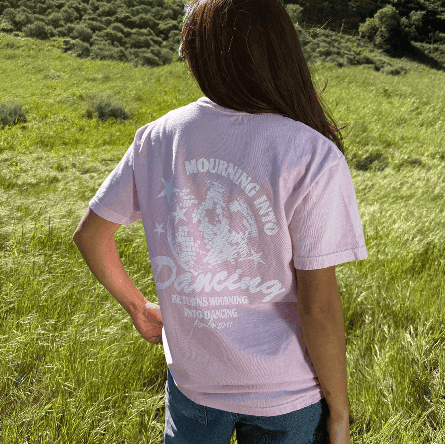 NEW! | "MOURNING TO DANCING" COMFORT COLOR TEE | PINK