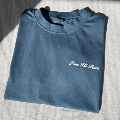 PREMIUM! | RUN THE RACE HEAVY WEIGHT TEE