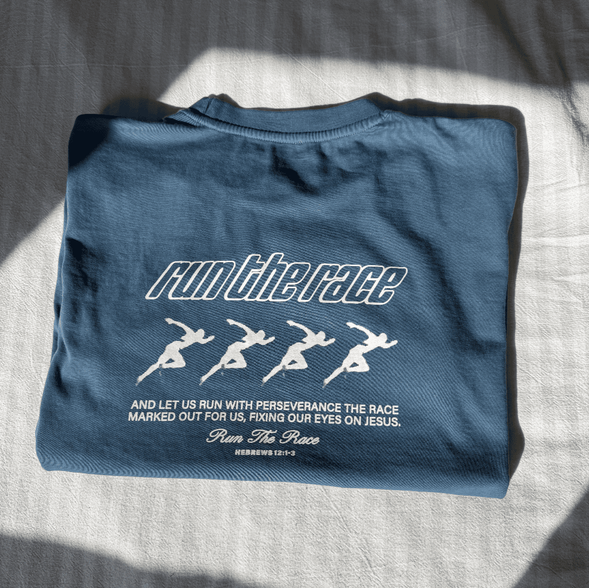 PREMIUM! | RUN THE RACE HEAVY WEIGHT TEE