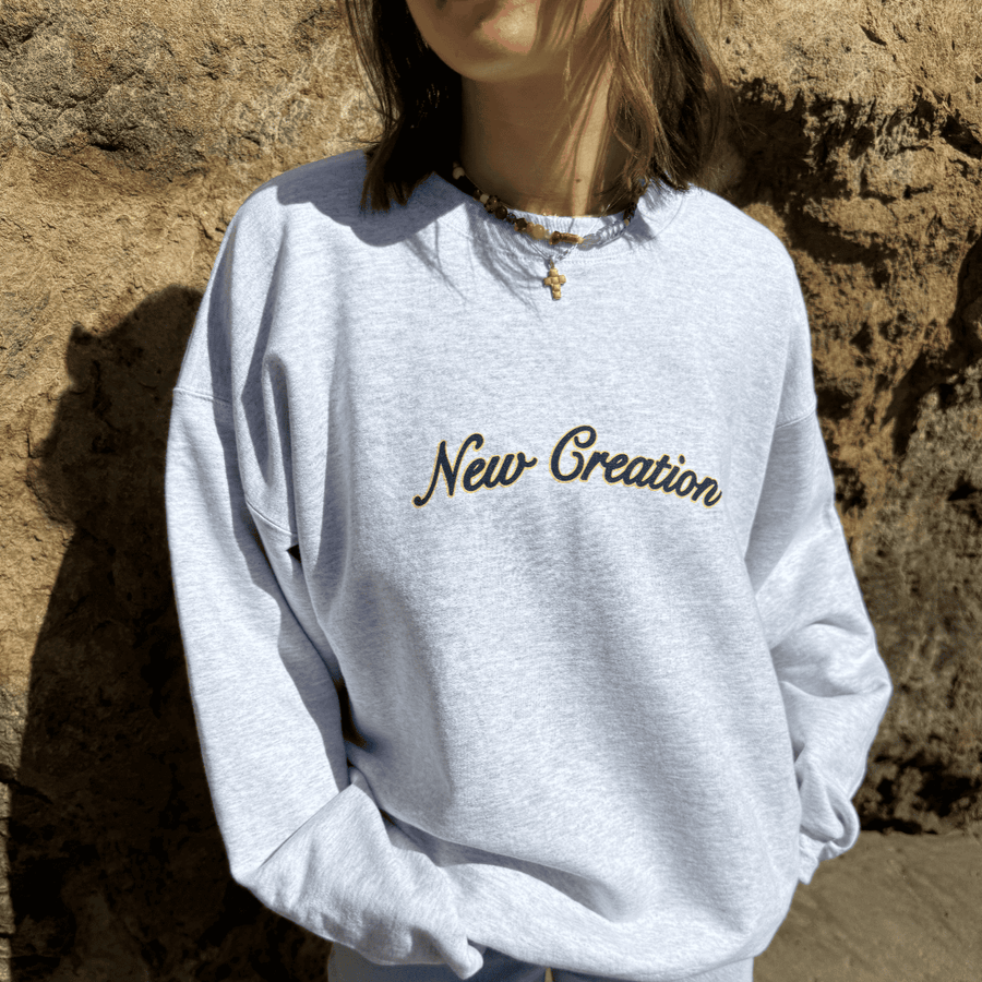 NEW! | "NEW CREATION | CREWNECK | ASH