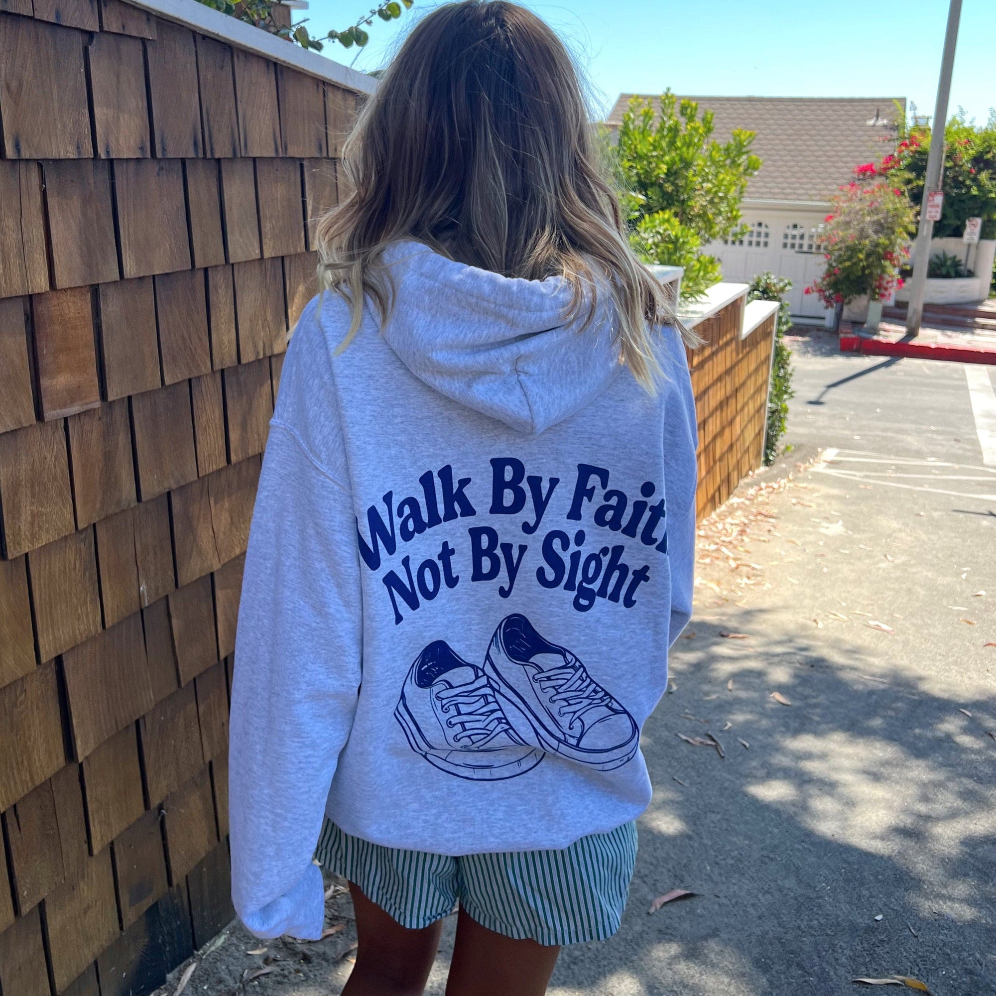 NEW! | "WALK BY FAITH" HOODIE | ASH