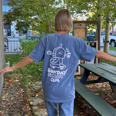 NEW! "SUNDAY SABBATH CLUB" PREMIUM COMFORT COLOR TEE