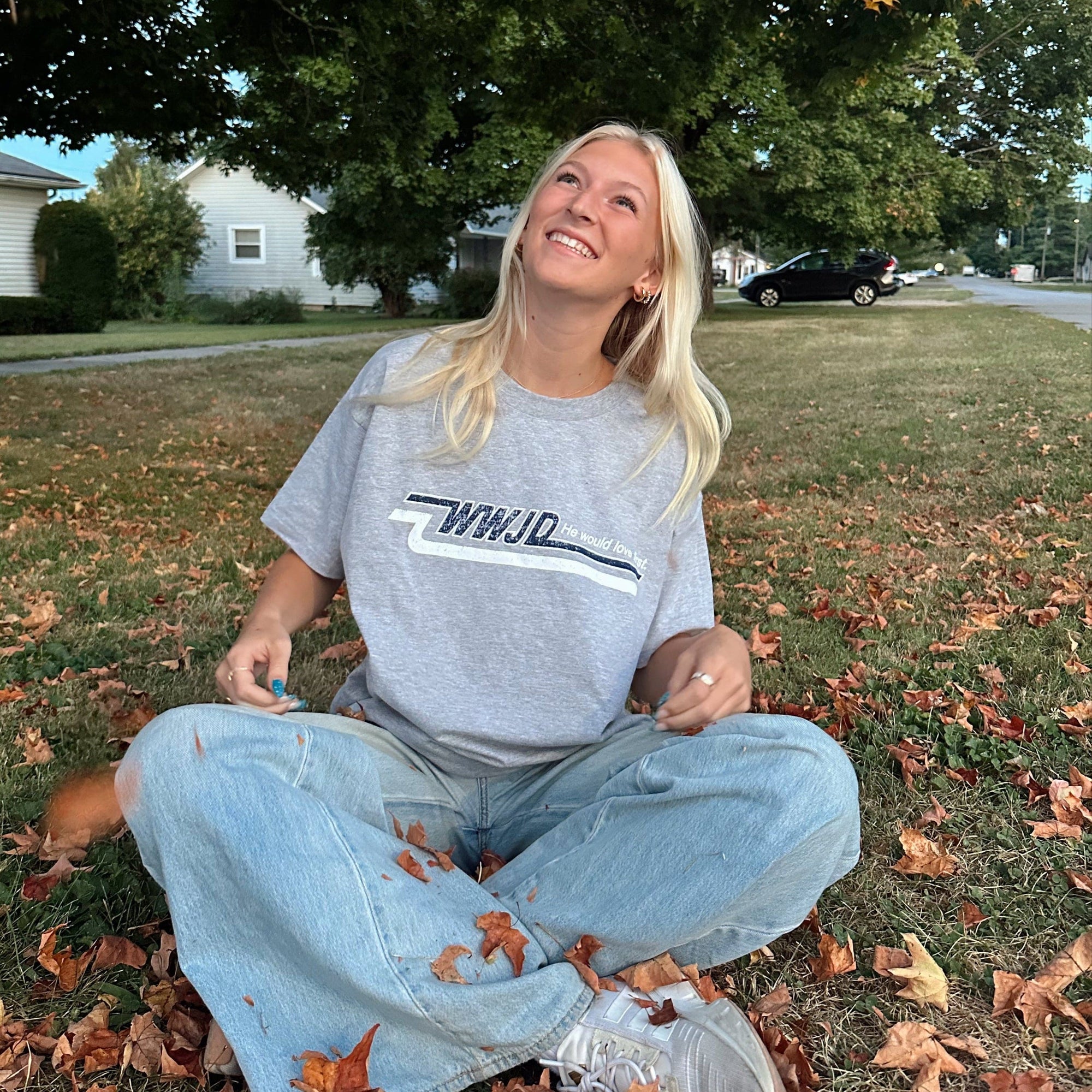 NEW! | WWJD VINTAGE "SKATER" TEE | HEATHER GRAY