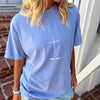 NEW! | "GOOD NEWS" PREMIUM COMFORT COLOR TEE | WASHED DENIM
