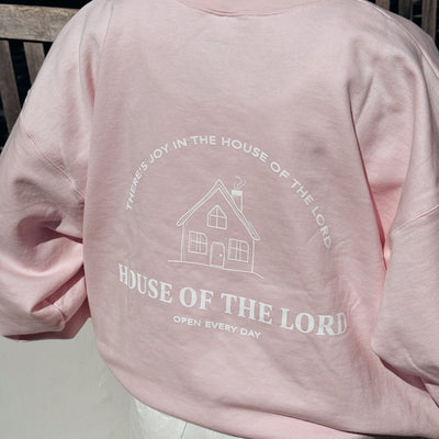 RESTOCK! | "HOUSE OF THE LORD" CREWNECK | PINK