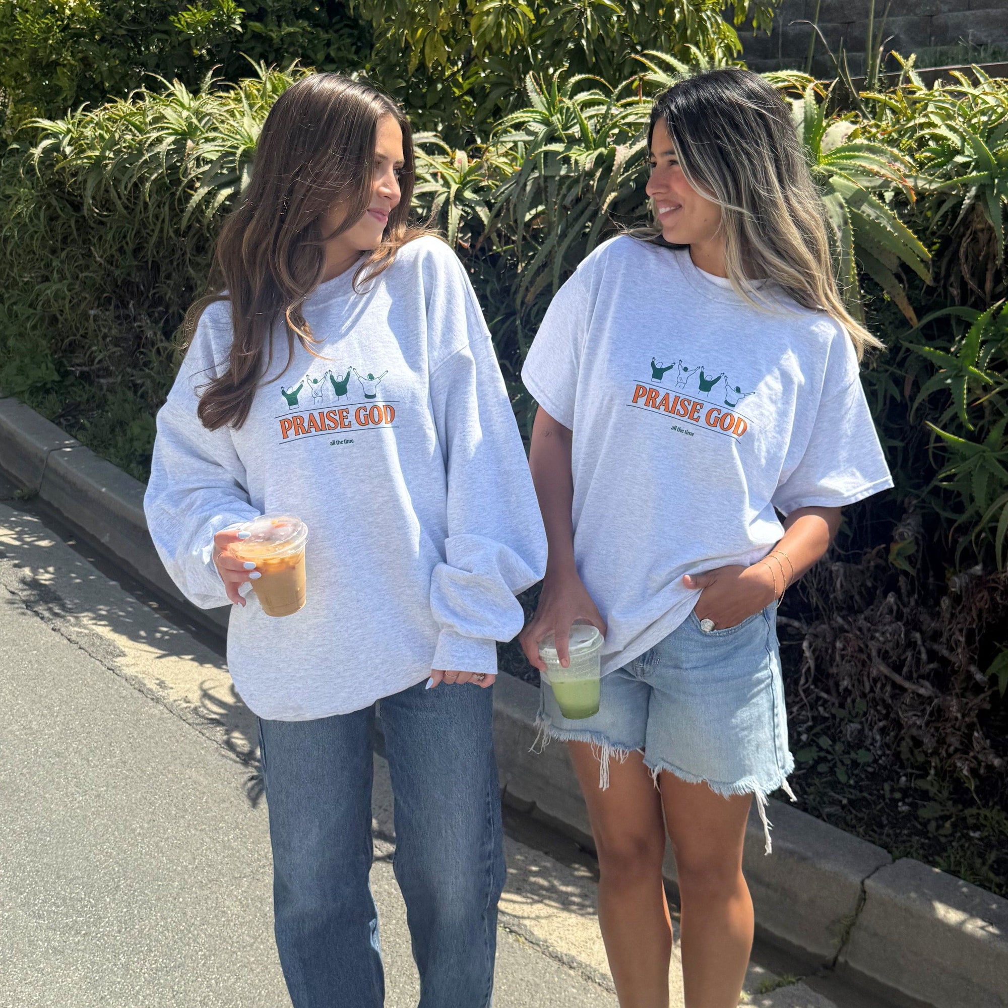 NEW! | "PRAISE GOD" TEE | ASH