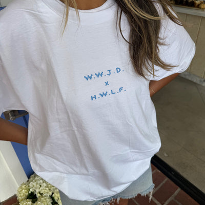 NEW! "WWJD X HWLF" RETRO TEE