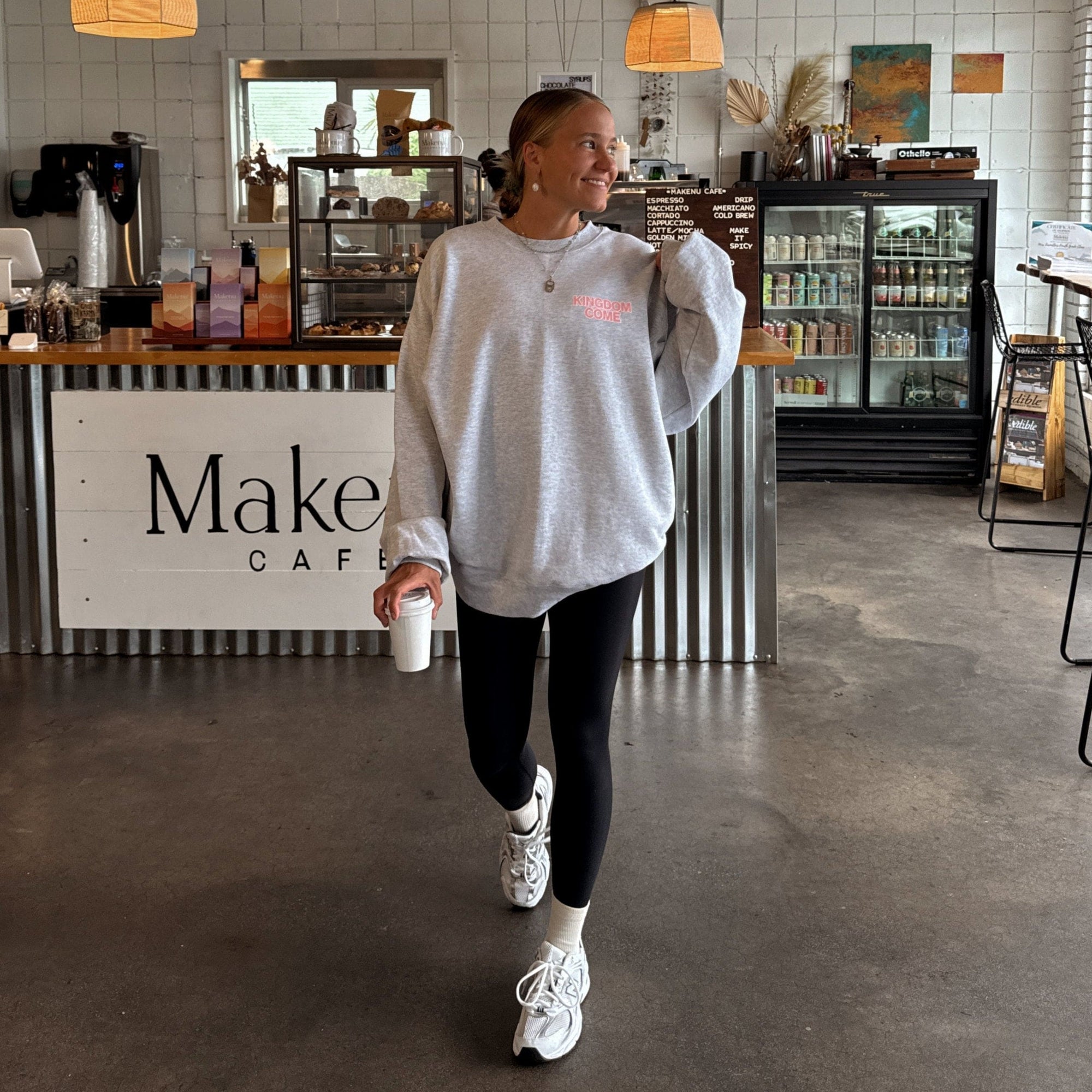 "KINGDOM COME" CREWNECK | ASH