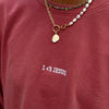 NEW! | "I <3 JESUS" PREMIUM COMFORT COLOR CREWNECK | CRIMSON