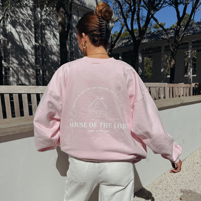 RESTOCK! | "HOUSE OF THE LORD" CREWNECK | PINK