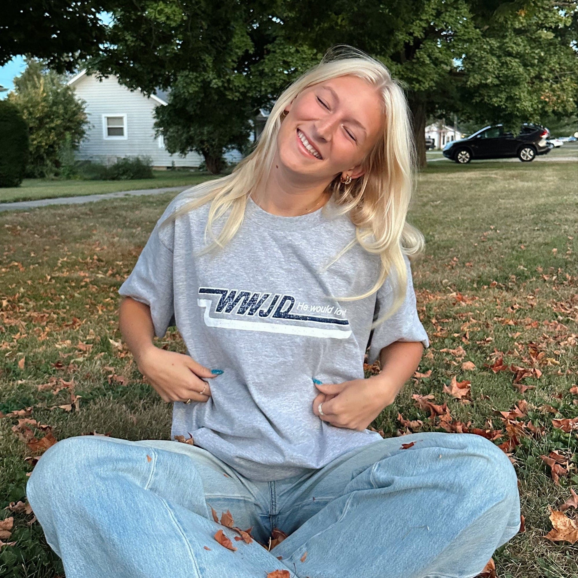 NEW! | WWJD VINTAGE "SKATER" TEE | HEATHER GRAY