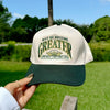 NEW! | "GREATER" UNIVERSITY HAT | GREEN/NATURAL