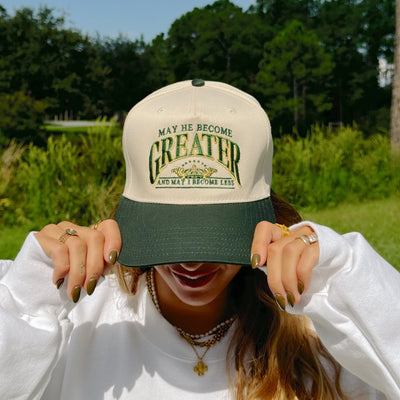 NEW! | "GREATER" UNIVERSITY HAT | GREEN/NATURAL