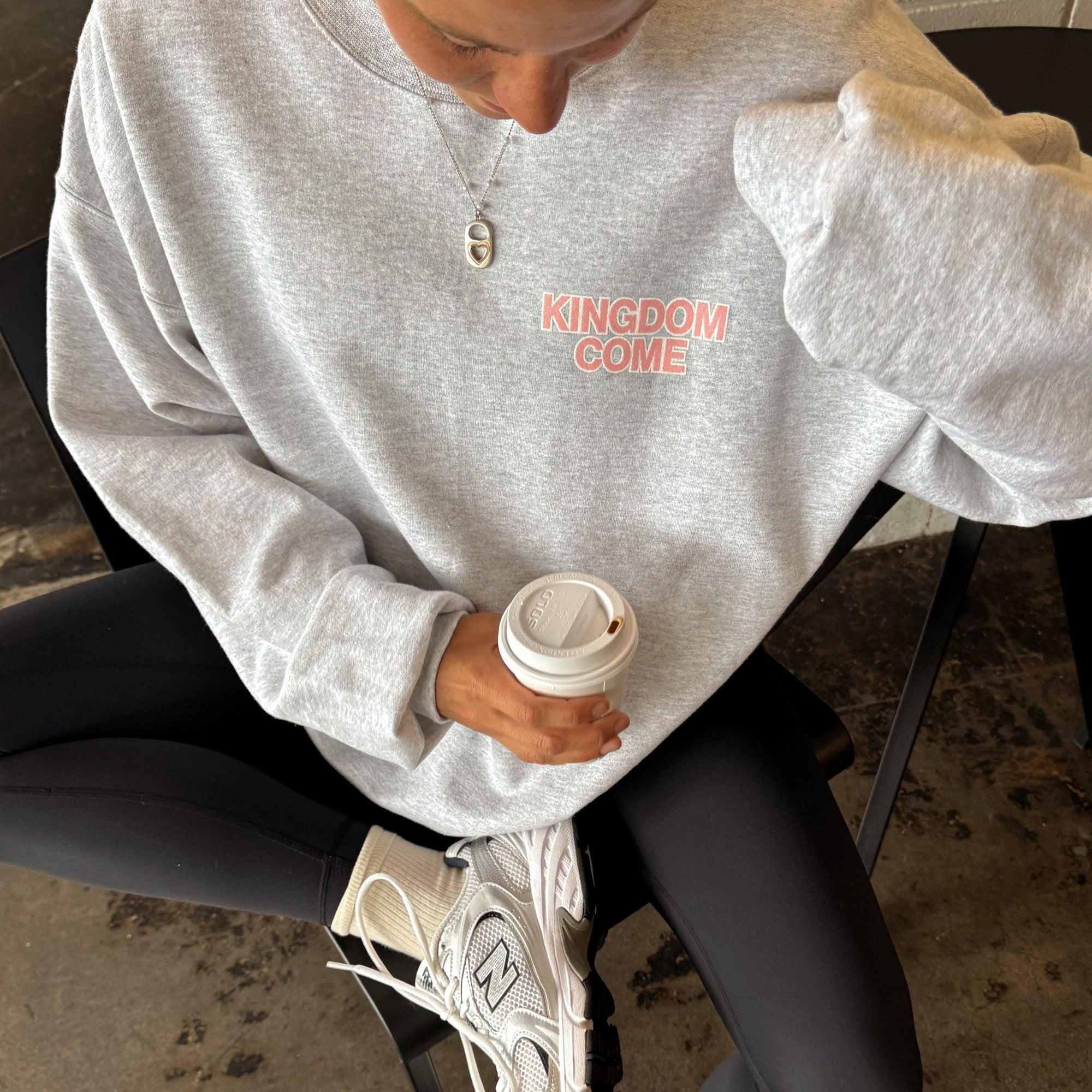 "KINGDOM COME" CREWNECK | ASH