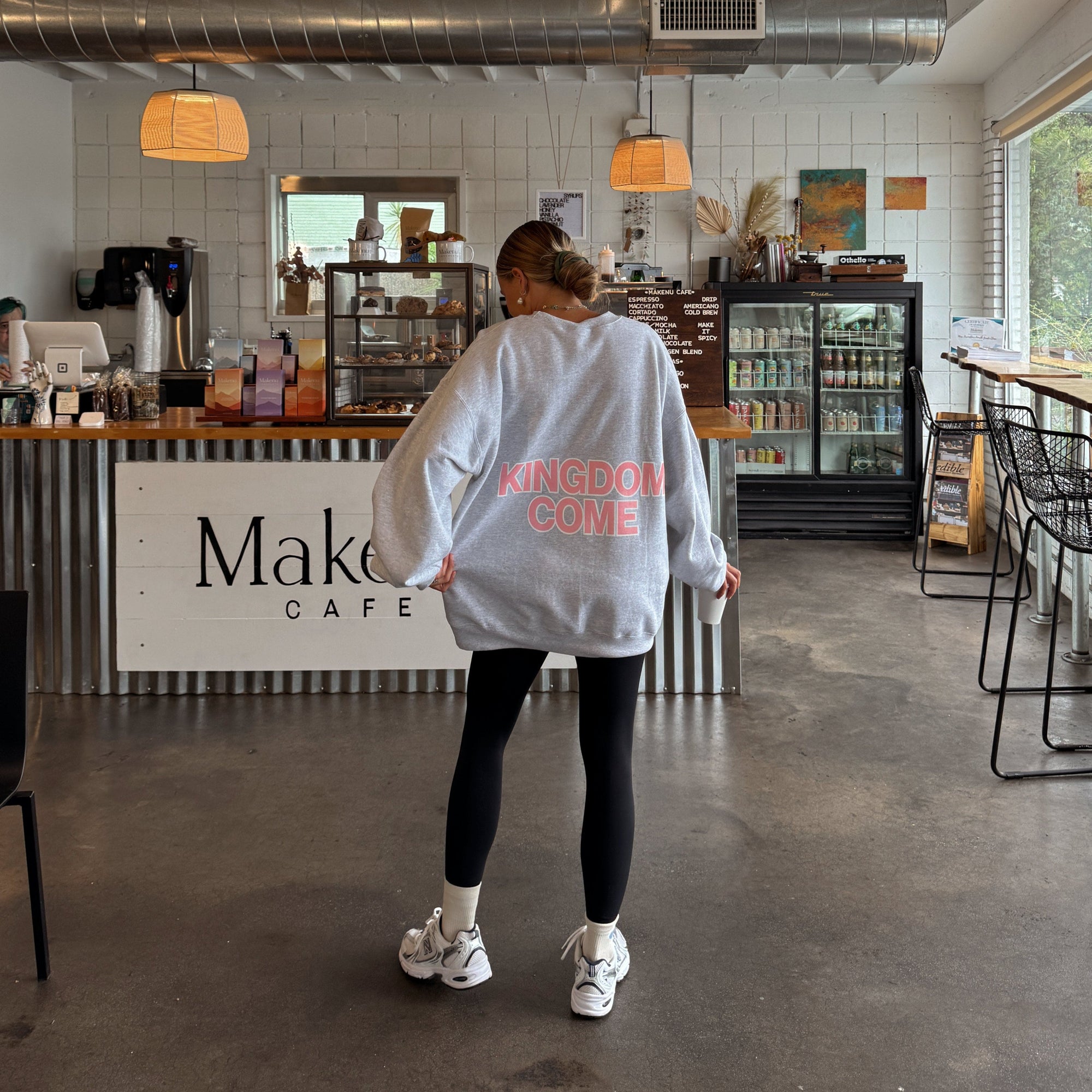 "KINGDOM COME" CREWNECK | ASH