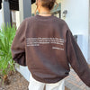 "SCRIPTURE" CREW | BROWN