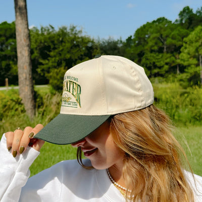 NEW! | "GREATER" UNIVERSITY HAT | GREEN/NATURAL