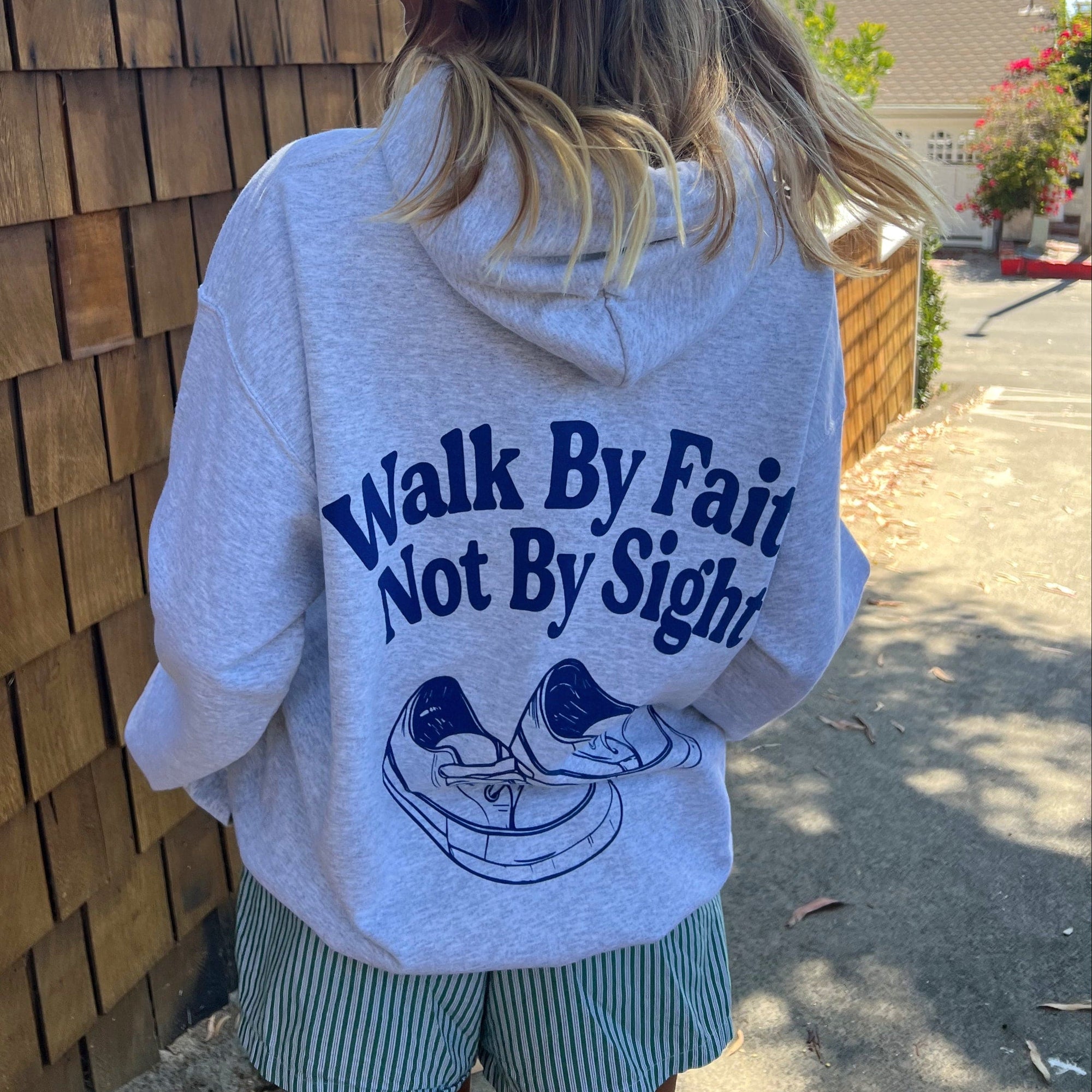 NEW! | "WALK BY FAITH" HOODIE | ASH