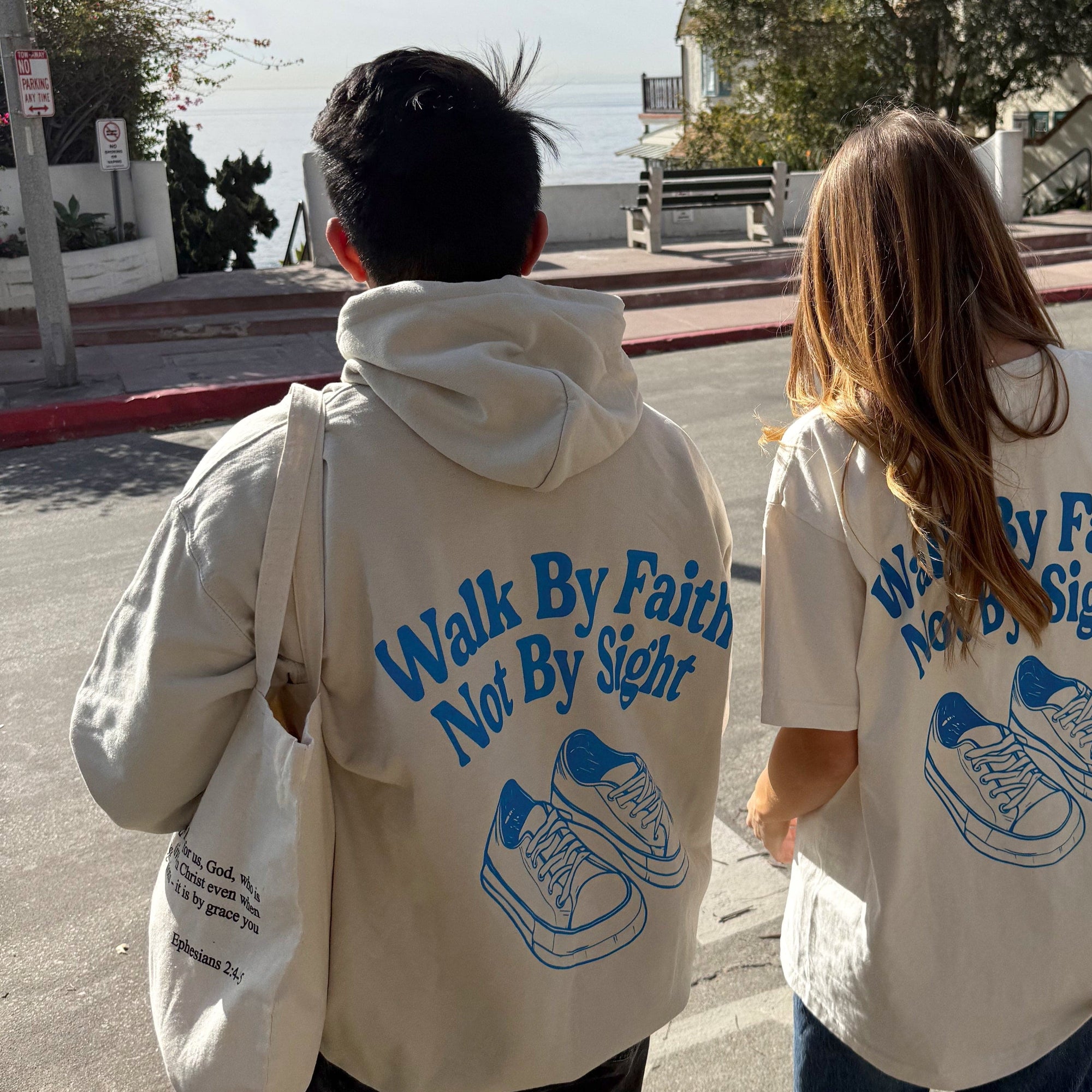 RESTOCK! | "WALK BY FAITH" HOODIE | SAND