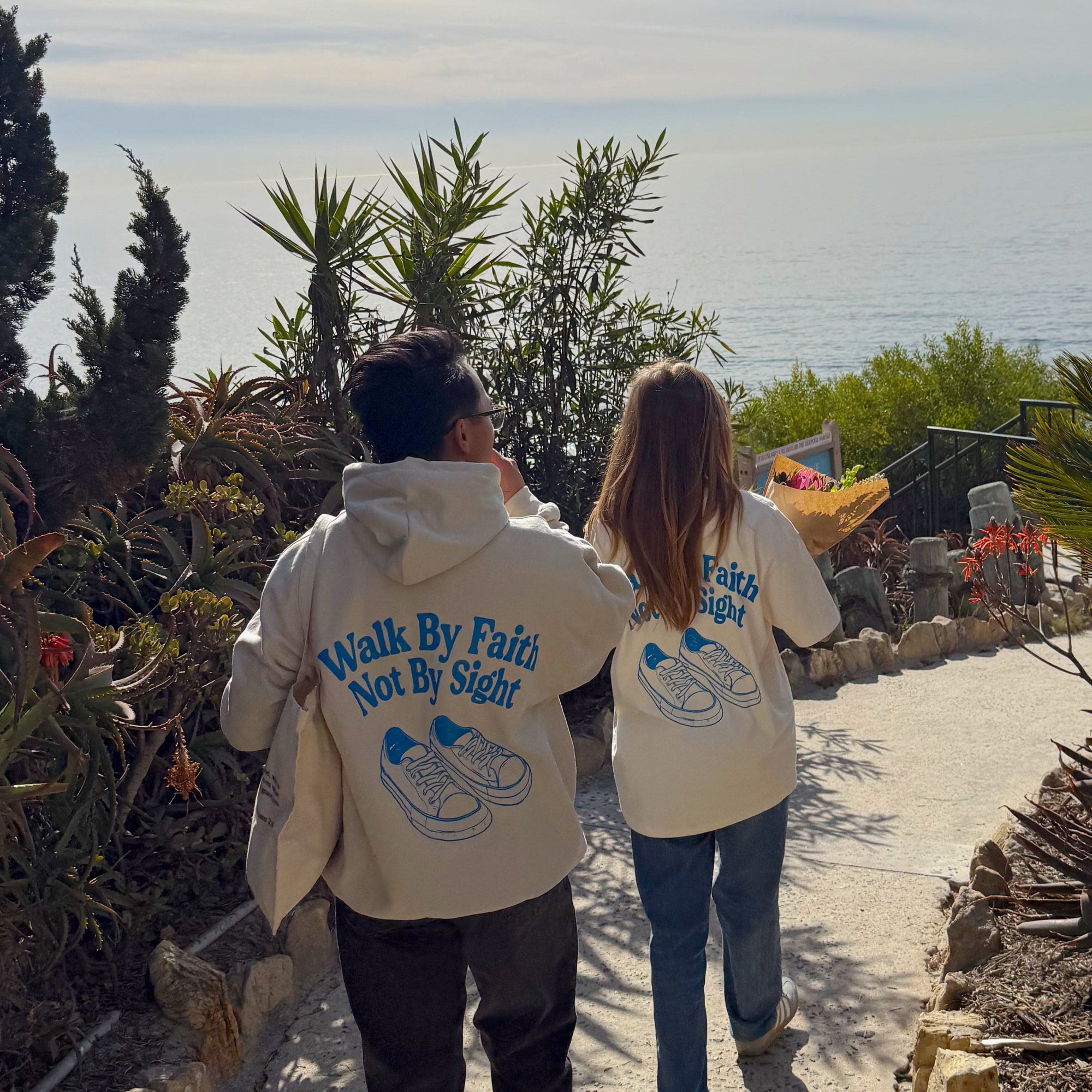 RESTOCK! | "WALK BY FAITH" HOODIE | SAND