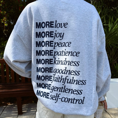 NEW! | "MADE FOR MORE" CREWNECK | ASH