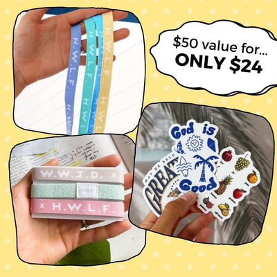 NEW! | STICKER + BRACELET BUNDLE! | $50 VALUE!