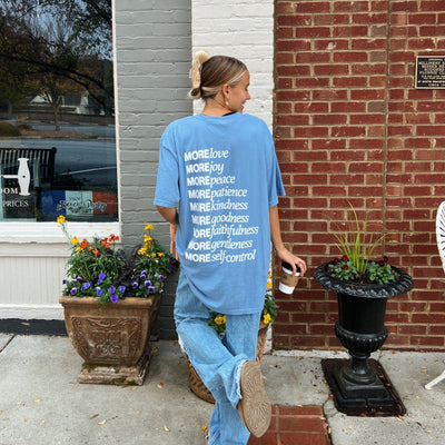 NEW! | "MADE FOR MORE" COMFORT COLOR TEE | BLUE
