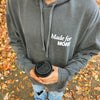 NEW! | "MADE FOR MORE" PREMIUM COMFORT COLOR HOODIE | PEPPER