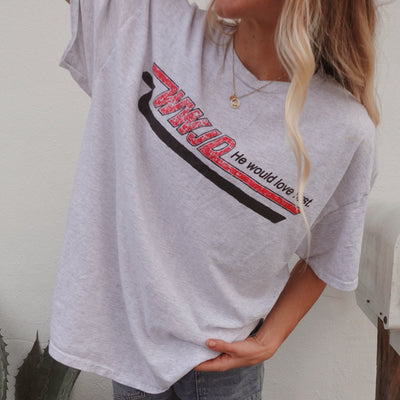 NEW! WWJD VINTAGE "SKATER" TEE | ASH