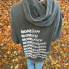 NEW! PREMIUM COMFORT COLOR HOODIE -  "MADE FOR MORE" | PEPPER
