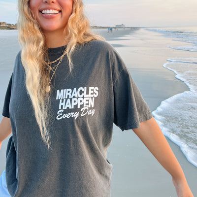 RESTOCK! | "MIRACLES" PREMIUM COMFORT COLORS TEE - PEPPER