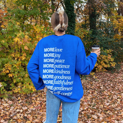 NEW! | "MADE FOR MORE" CREWNECK | ROYAL BLUE