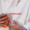 RESTOCK! PUFF PRINT | "I LOVE JESUS" | CREAM | HOODIE