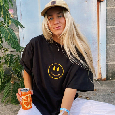 SMILEY "I LOVE JESUS" | TEE | BLACK