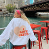 NEW! | PUFF PRINT | "I LOVE JESUS" | CREW