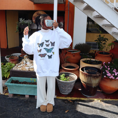 NEW! | "BUTTERFLY' CREWNECK | WHITE