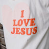 RESTOCK! PUFF PRINT | "I LOVE JESUS" | CREAM | HOODIE